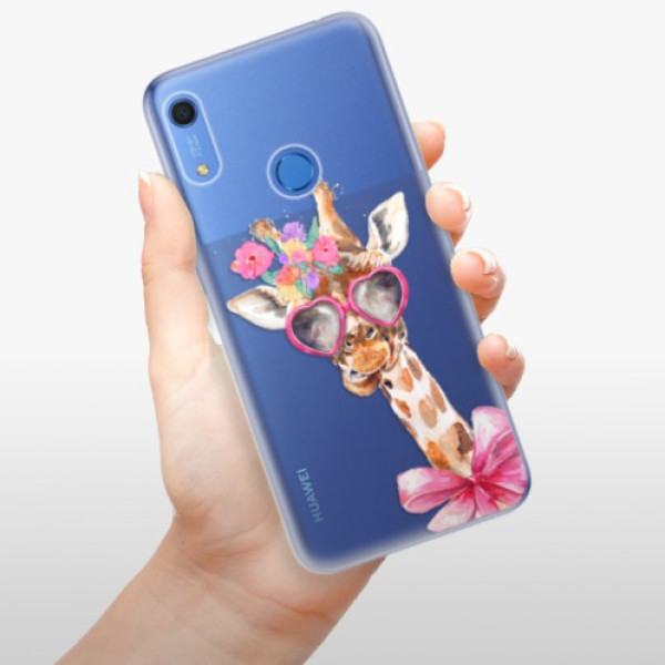 Silikonové pouzdro iSaprio - Huawei Y6s - Lady Giraffe