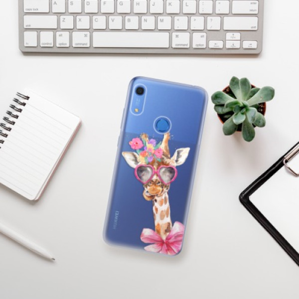 Silikonové pouzdro iSaprio - Huawei Y6s - Lady Giraffe