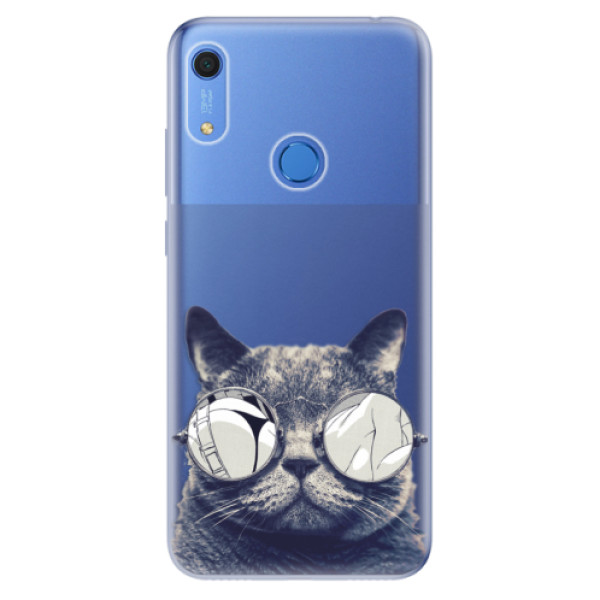Odolné silikonové pouzdro iSaprio - Crazy Cat 01 - na mobil Huawei Y6s (Odolný silikonový kryt, obal pouzdro iSaprio - Crazy Cat 01 - na mobilní telefon Huawei Y6s)