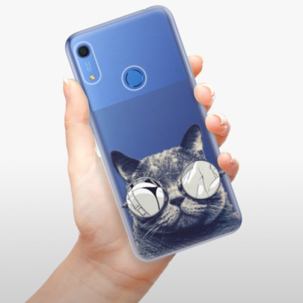 Silikonové pouzdro iSaprio - Huawei Y6s - Crazy Cat 01