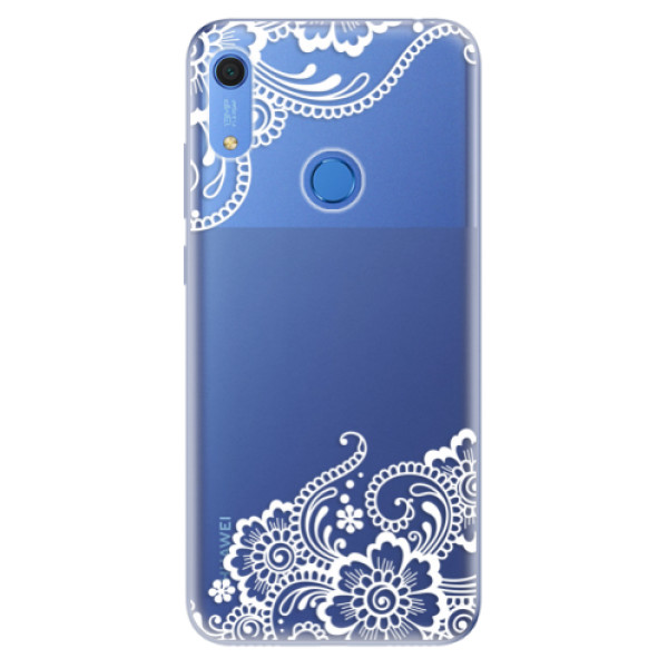 Odolné silikonové pouzdro iSaprio - White Lace 02 - na mobil Huawei Y6s (Odolný silikonový kryt, obal pouzdro iSaprio - White Lace 02 - na mobilní telefon Huawei Y6s)