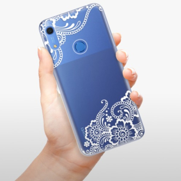 Silikonové pouzdro iSaprio - Huawei Y6s - White Lace 02