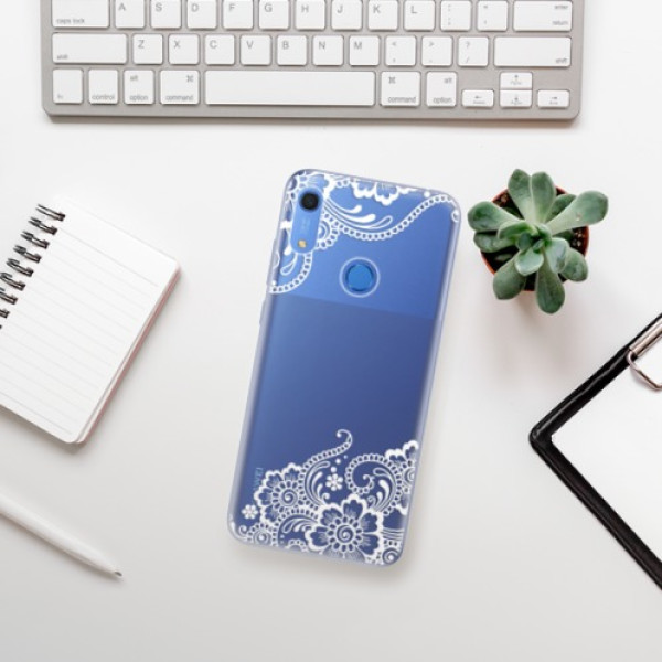 Silikonové pouzdro iSaprio - Huawei Y6s - White Lace 02