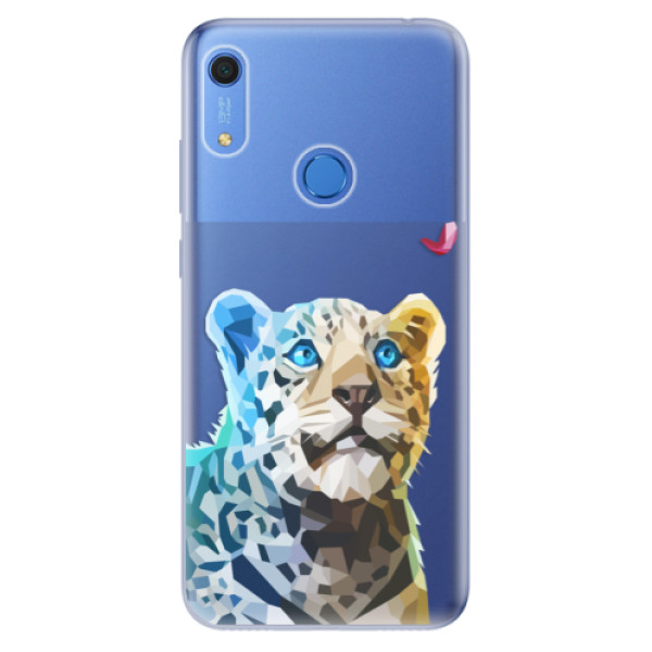 Odolné silikonové pouzdro iSaprio - Leopard With Butterfly - Huawei Y6s