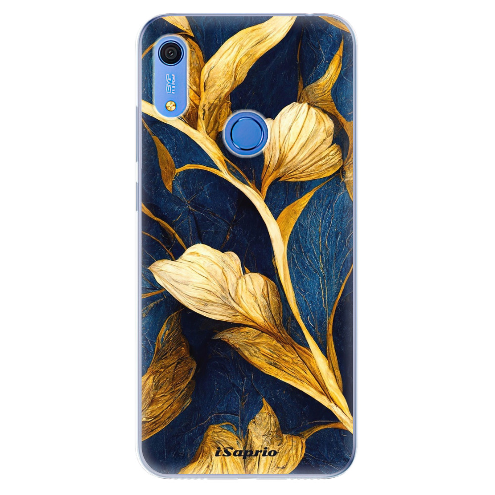 Odolné silikonové pouzdro iSaprio - Gold Leaves - Huawei Y6s