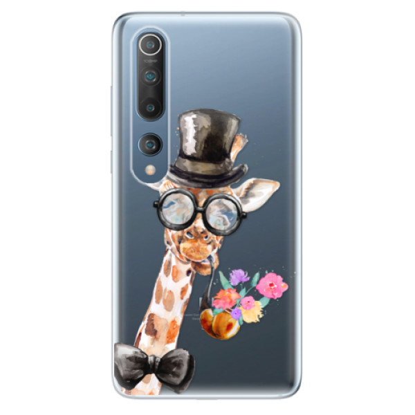 Odolné silikonové pouzdro iSaprio - Sir Giraffe - Xiaomi Mi 10 / Mi 10 Pro