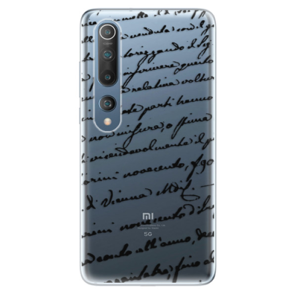 Odolné silikonové pouzdro iSaprio - Handwriting 01 - black - Xiaomi Mi 10 / Mi 10 Pro