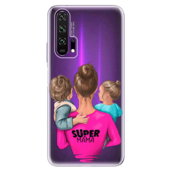 Odolné silikonové pouzdro iSaprio - Super Mama - Boy and Girl - Honor 20 Pro