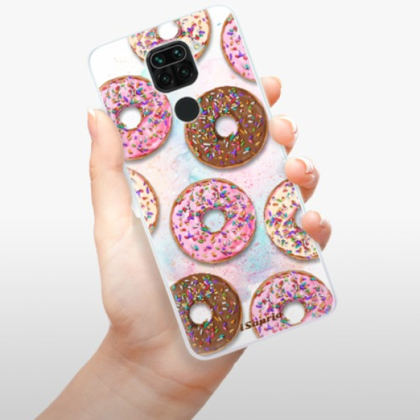 Silikonové pouzdro iSaprio - Xiaomi Redmi Note 9 - Donuts 11