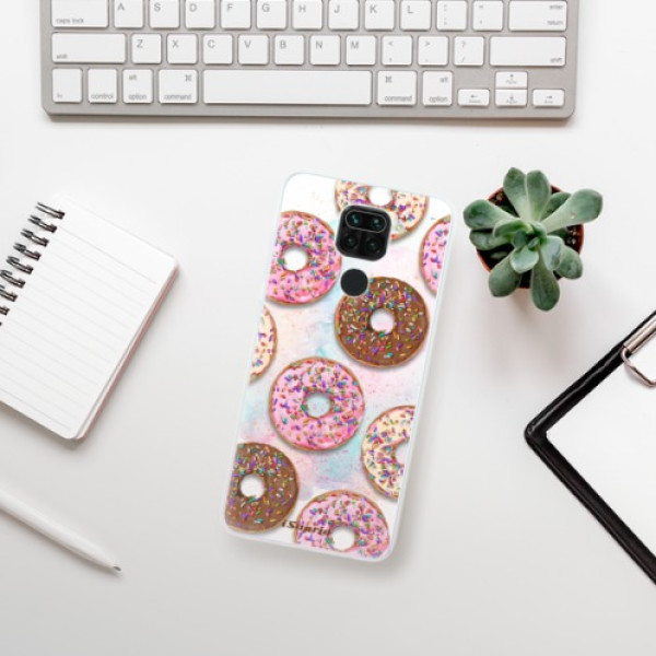 Silikonové pouzdro iSaprio - Xiaomi Redmi Note 9 - Donuts 11