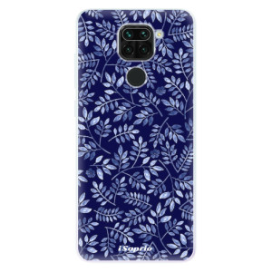 Silikonové pouzdro iSaprio - Xiaomi Redmi Note 9 - Blue Leaves 05