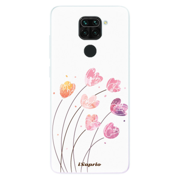 Silikonové pouzdro iSaprio - Flowers 14 na mobil Xiaomi Redmi Note 9 (Silikonové odolné pouzdro, kryt, obal iSaprio s motivem Flowers 14 na mobil Xiaomi Redmi Note 9)