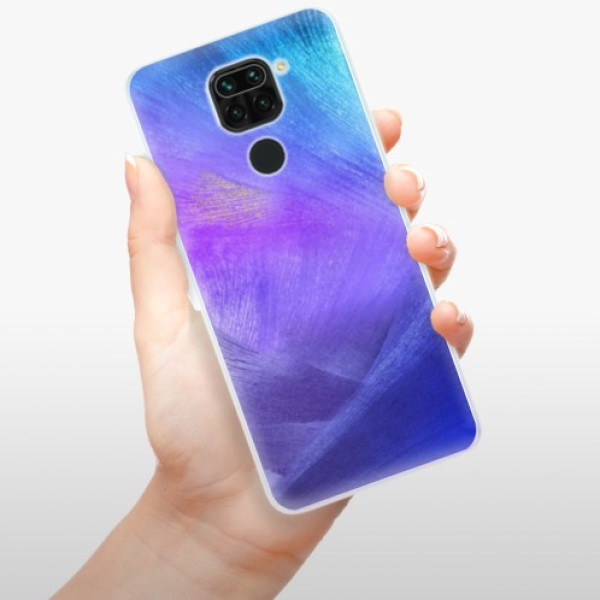 Silikonové pouzdro iSaprio - Xiaomi Redmi Note 9 - Purple Feathers
