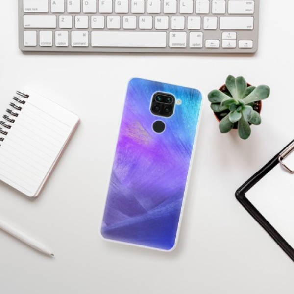 Silikonové pouzdro iSaprio - Xiaomi Redmi Note 9 - Purple Feathers