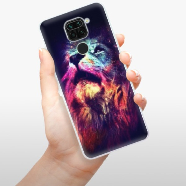 Silikonové pouzdro iSaprio - Xiaomi Redmi Note 9 - Lion in Colors