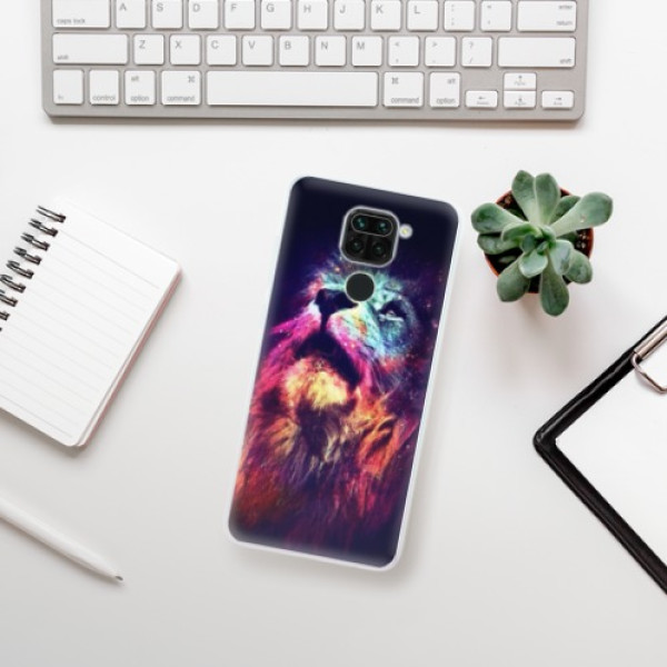 Silikonové pouzdro iSaprio - Xiaomi Redmi Note 9 - Lion in Colors