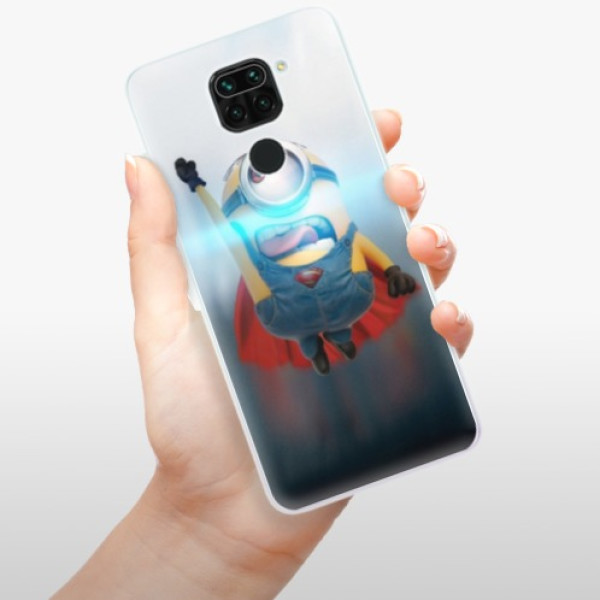 Silikonové pouzdro iSaprio - Xiaomi Redmi Note 9 - Mimons Superman 02