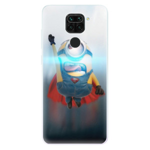 Silikonové pouzdro iSaprio - Xiaomi Redmi Note 9 - Mimons Superman 02