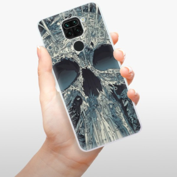 Silikonové pouzdro iSaprio - Xiaomi Redmi Note 9 - Abstract Skull