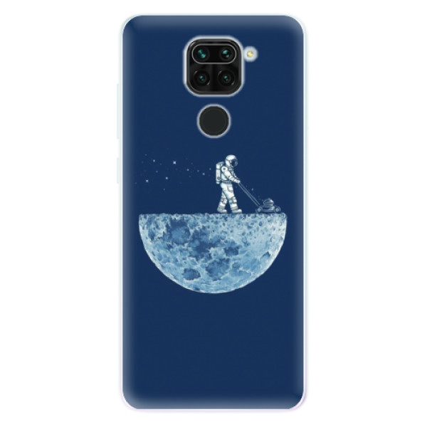 Silikonové pouzdro iSaprio - Moon 01 na mobil Xiaomi Redmi Note 9 (Silikonové odolné pouzdro, kryt, obal iSaprio s motivem Moon 01 na mobil Xiaomi Redmi Note 9)