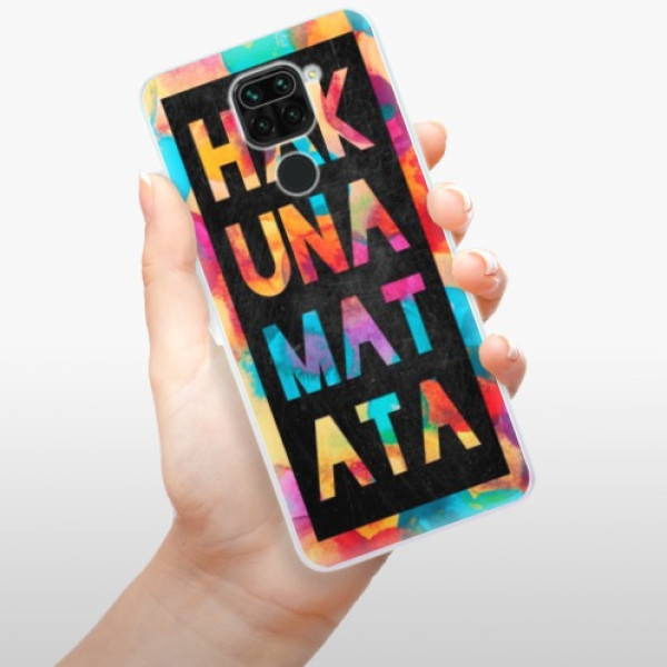Silikonové pouzdro iSaprio - Xiaomi Redmi Note 9 - Hakuna Matata 01