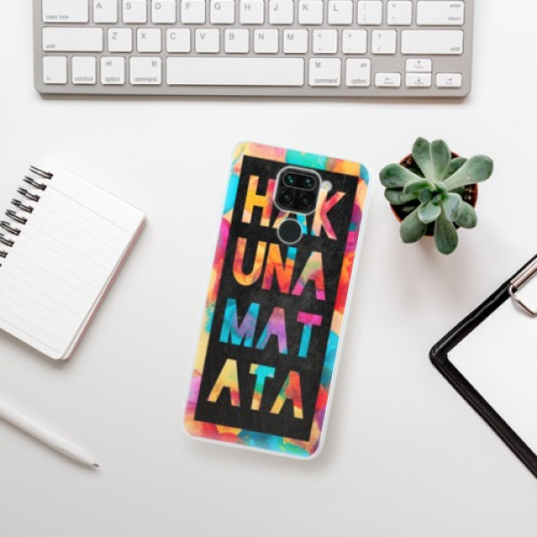 Silikonové pouzdro iSaprio - Xiaomi Redmi Note 9 - Hakuna Matata 01