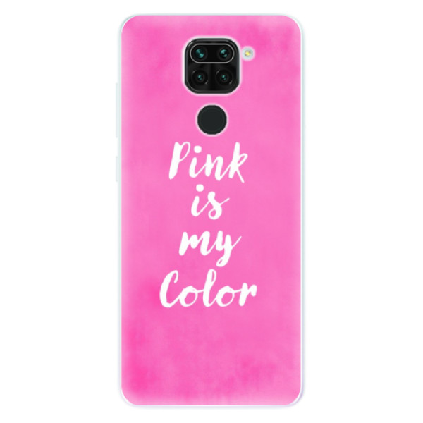 Silikonové pouzdro iSaprio - Pink is my color na mobil Xiaomi Redmi Note 9 (Silikonové odolné pouzdro, kryt, obal iSaprio s motivem Pink is my color na mobil Xiaomi Redmi Note 9)