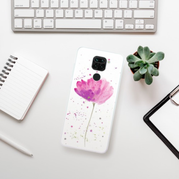 Silikonové pouzdro iSaprio - Xiaomi Redmi Note 9 - Poppies