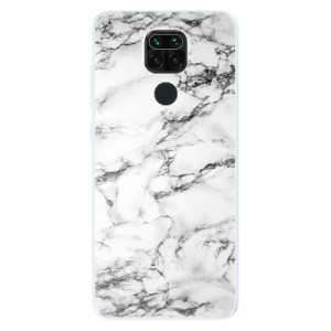 Silikonové pouzdro iSaprio - Xiaomi Redmi Note 9 - White Marble 01