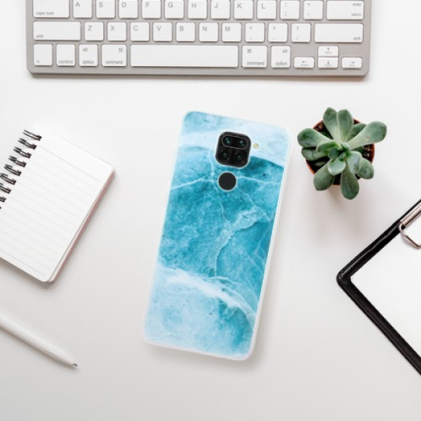 Silikonové pouzdro iSaprio - Xiaomi Redmi Note 9 - Blue Marble