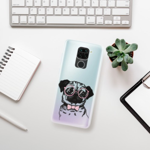 Silikonové pouzdro iSaprio - Xiaomi Redmi Note 9 - The Pug