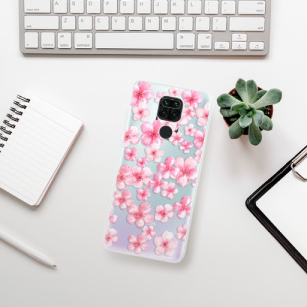 Silikonové pouzdro iSaprio - Xiaomi Redmi Note 9 - Flower Pattern 05