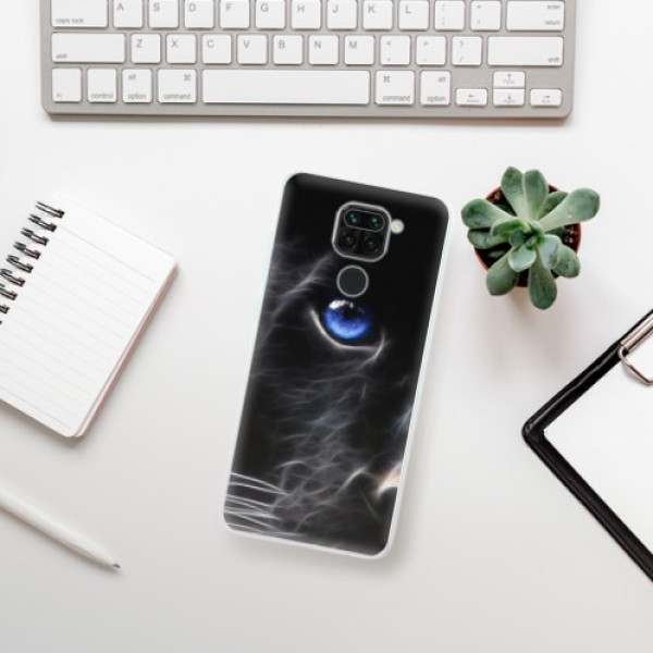 Silikonové pouzdro iSaprio - Xiaomi Redmi Note 9 - Black Puma
