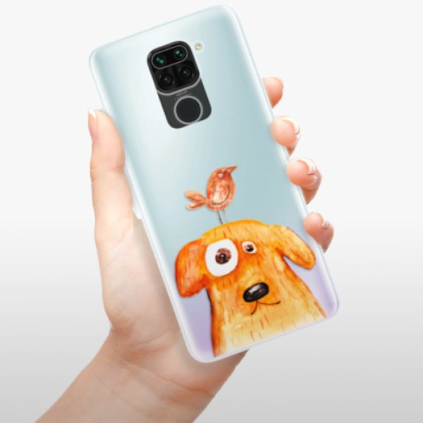 Silikonové pouzdro iSaprio - Xiaomi Redmi Note 9 - Dog And Bird