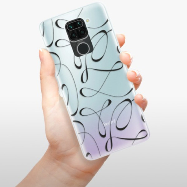 Silikonové pouzdro iSaprio - Xiaomi Redmi Note 9 - Fancy black