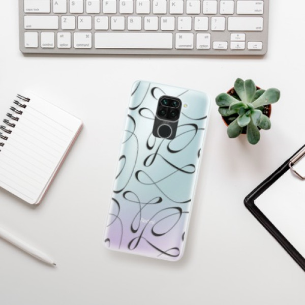 Silikonové pouzdro iSaprio - Xiaomi Redmi Note 9 - Fancy black