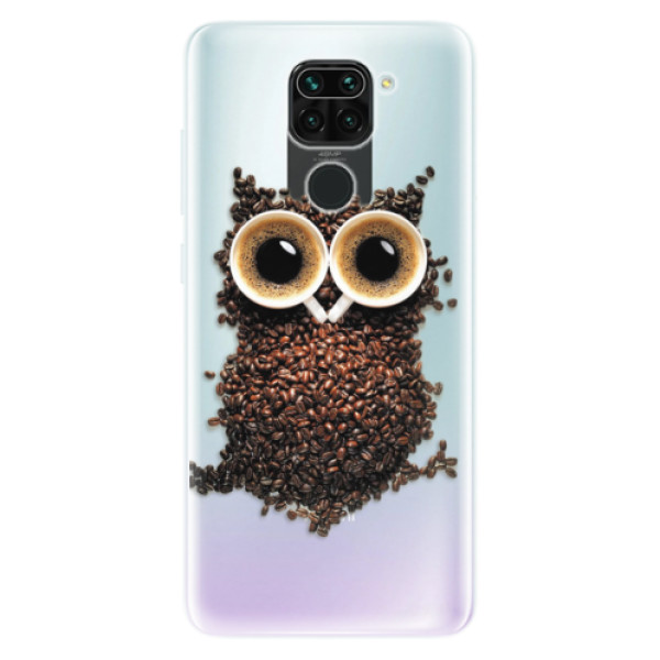 Odolné silikonové pouzdro iSaprio - Owl And Coffee - Xiaomi Redmi Note 9