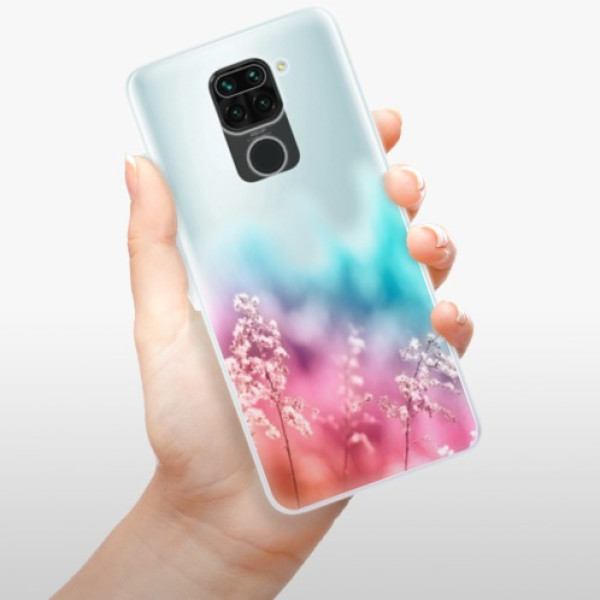 Silikonové pouzdro iSaprio - Xiaomi Redmi Note 9 - Rainbow Grass