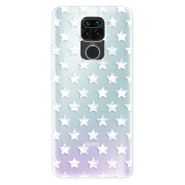 Odolné silikonové pouzdro iSaprio - Stars Pattern - white - Xiaomi Redmi Note 9