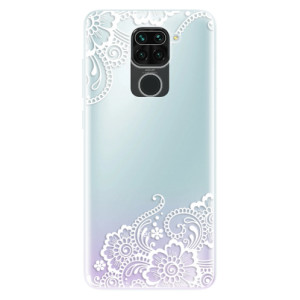 Silikonové pouzdro iSaprio - Xiaomi Redmi Note 9 - White Lace 02