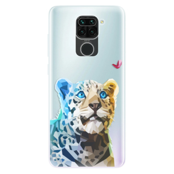 Odolné silikonové pouzdro iSaprio - Leopard With Butterfly - Xiaomi Redmi Note 9