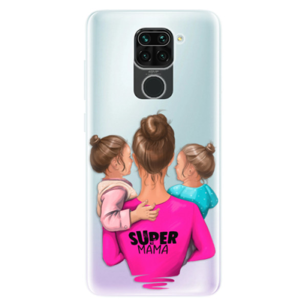 Odolné silikonové pouzdro iSaprio - Super Mama - Two Girls - Xiaomi Redmi Note 9