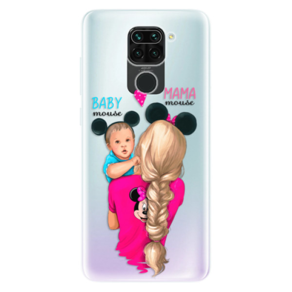 Odolné silikonové pouzdro iSaprio - Mama Mouse Blonde and Boy - Xiaomi Redmi Note 9