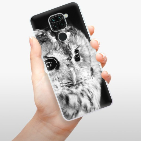 Silikonové pouzdro iSaprio - Xiaomi Redmi Note 9 - BW Owl