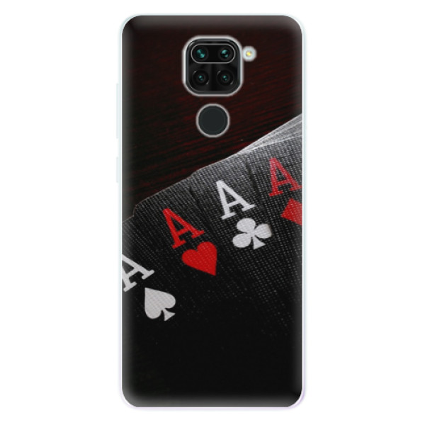 Silikonové pouzdro iSaprio - Poker na mobil Xiaomi Redmi Note 9 (Silikonové odolné pouzdro, kryt, obal iSaprio s motivem Poker na mobil Xiaomi Redmi Note 9)