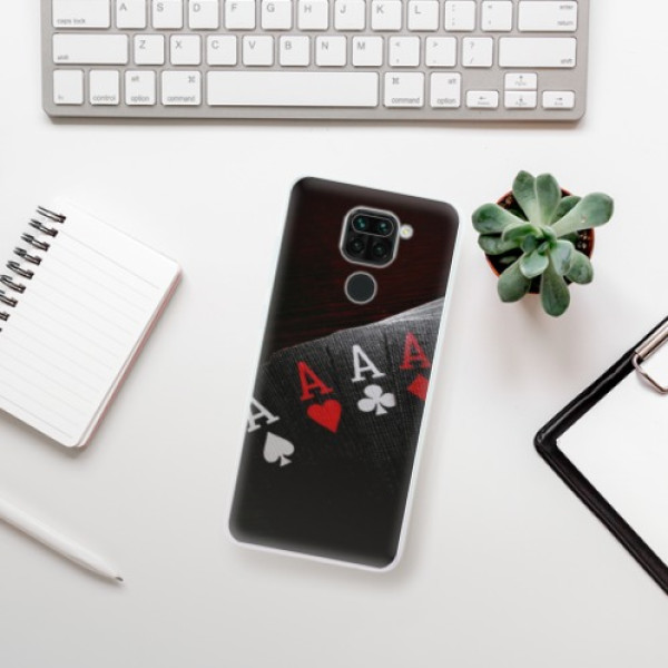 Silikonové pouzdro iSaprio - Xiaomi Redmi Note 9 - Poker