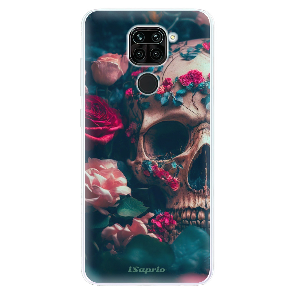 Odolné silikonové pouzdro iSaprio - Skull in Roses - Xiaomi Redmi Note 9