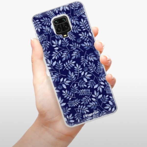 Silikonové pouzdro iSaprio - Xiaomi Redmi Note 9 Pro / Xiaomi Redmi Note 9S - Blue Leaves 05
