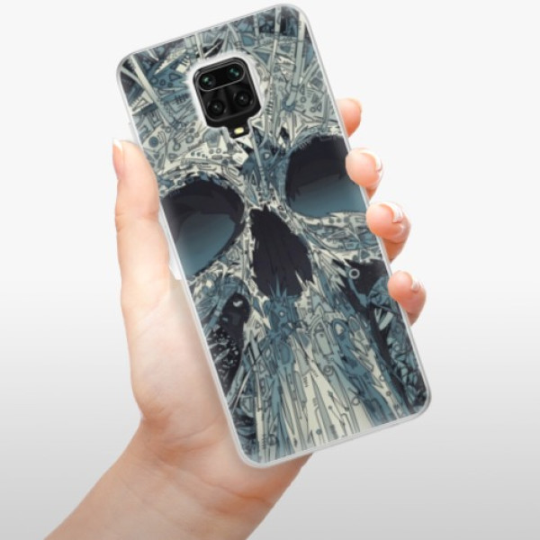 Silikonové pouzdro iSaprio - Xiaomi Redmi Note 9 Pro / Xiaomi Redmi Note 9S - Abstract Skull