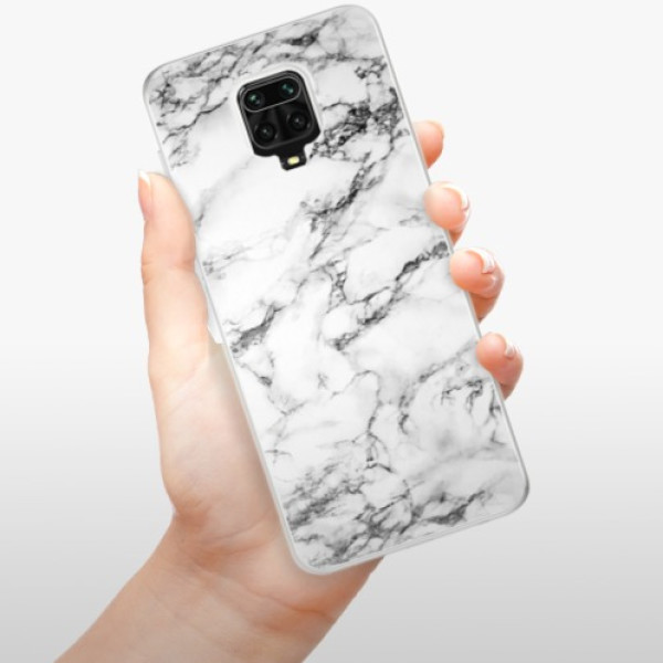 Silikonové pouzdro iSaprio - Xiaomi Redmi Note 9 Pro / Xiaomi Redmi Note 9S - White Marble 01